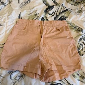 Blush pink shorts